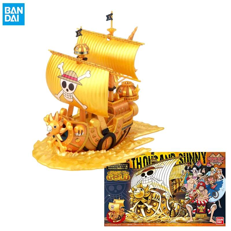

Bandai ONE PIECE GRAND SHIP COLLECTION [​​Thousand Sunny Gold] Anime Action Figure Assembly Model Toy Collectible Model Ornament