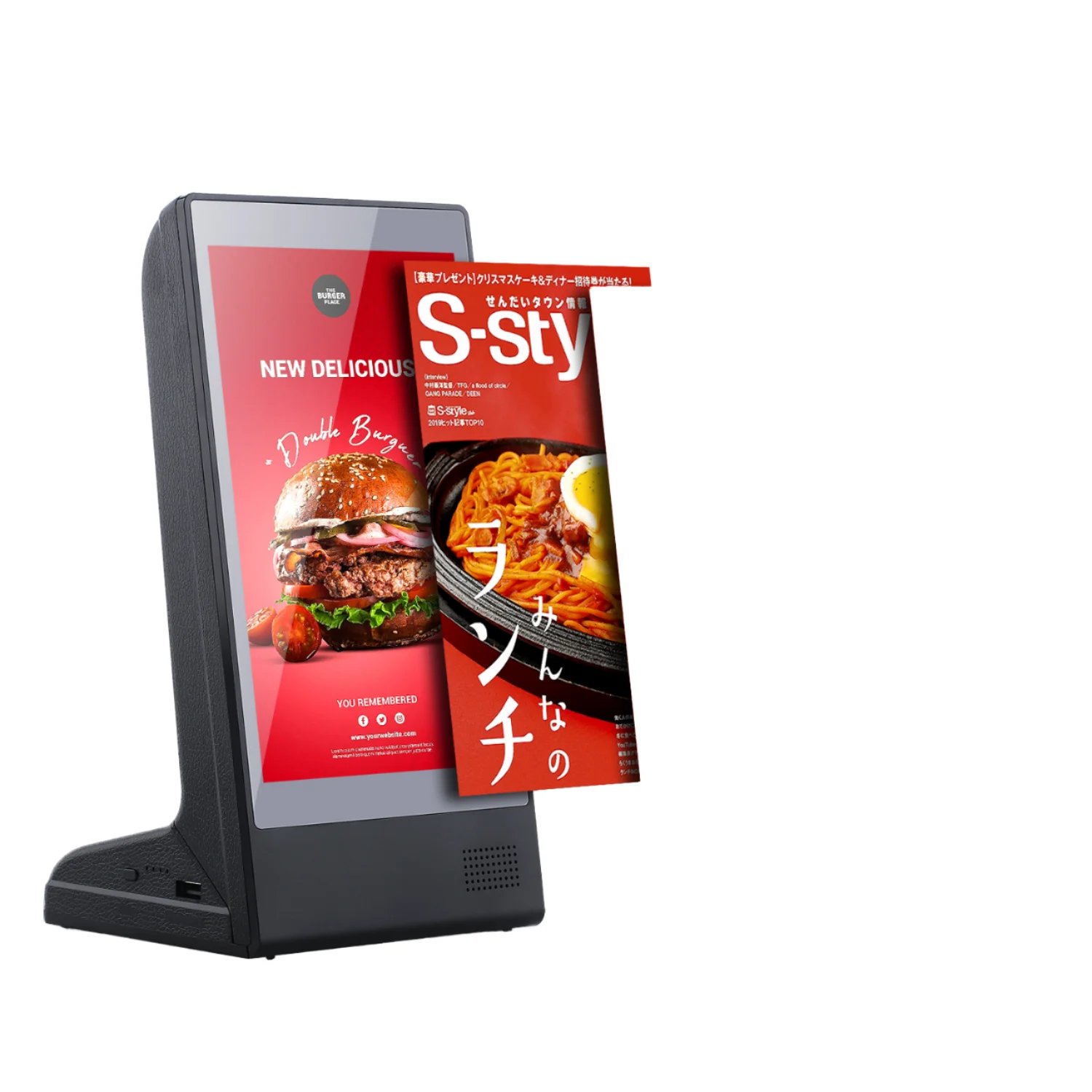 2026 8 Inch Indoor LCD Restaurant Tabletop Digital Menu Touch Screen Advertising Display for Self Service Ordering System