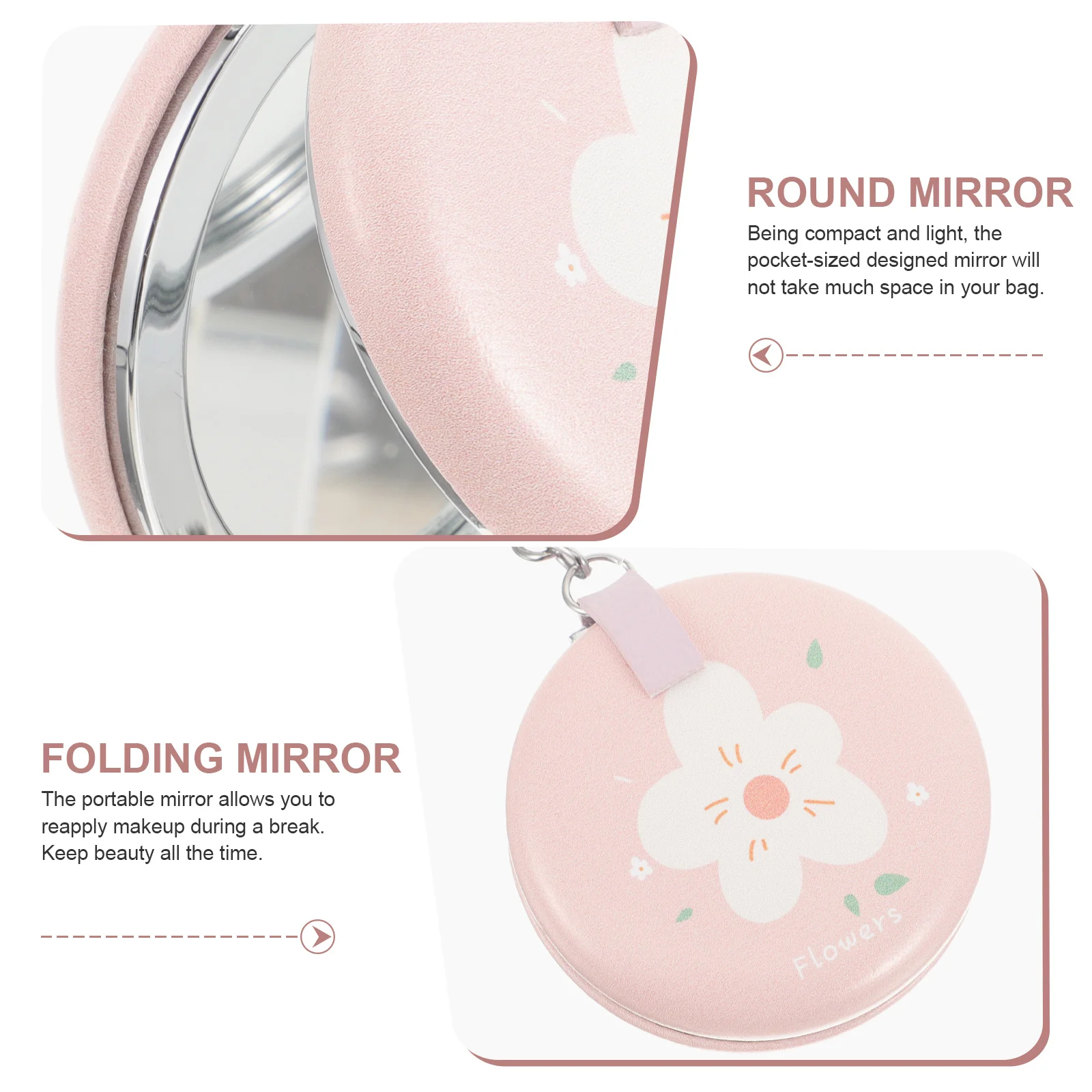

Portable mirror make-up mirror delicate mirror ring mini mirror