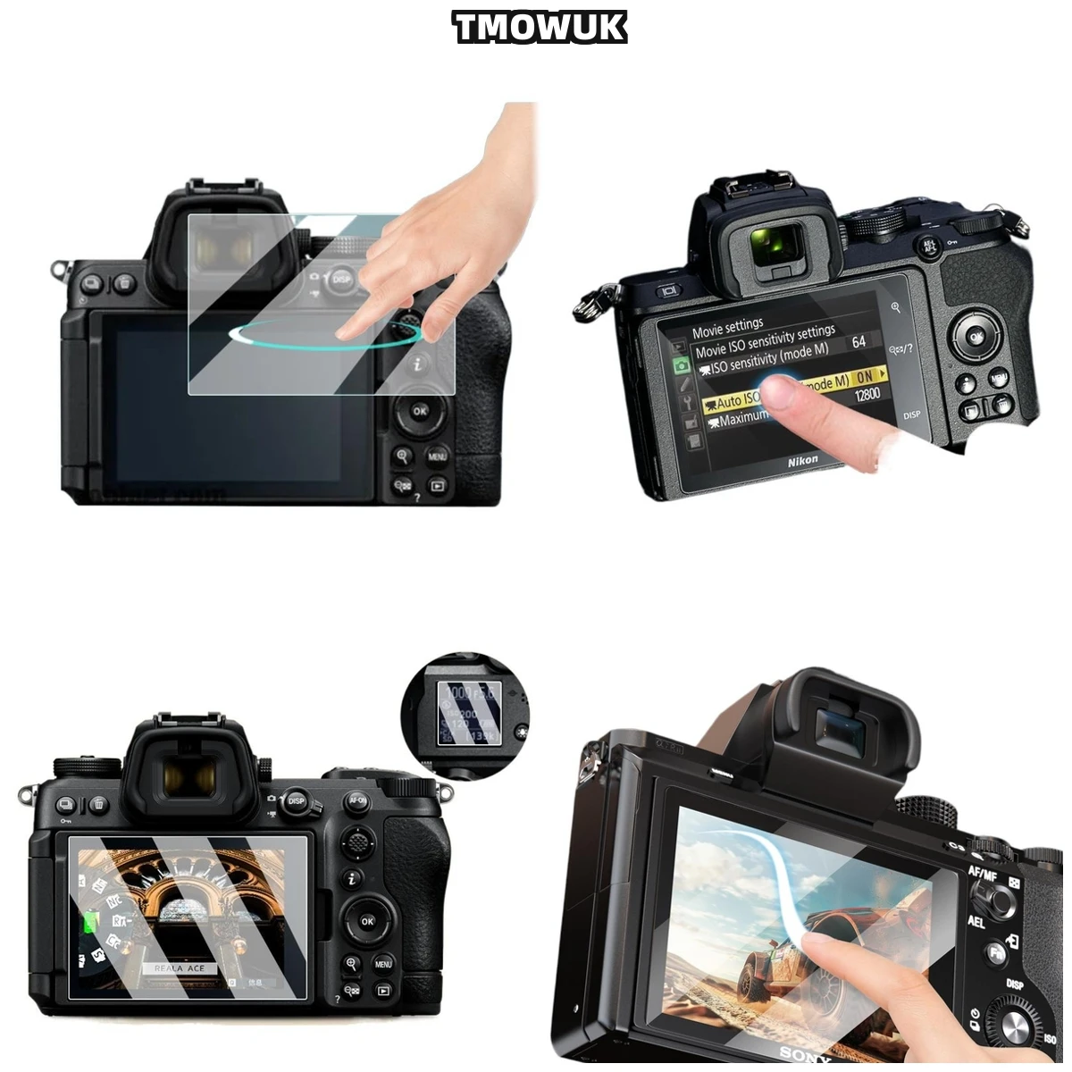 

For Nikon Z5 Z6 Z7 Z8 Z9, Durable Anti-Scratch Screen Cover, 9H HD Glass