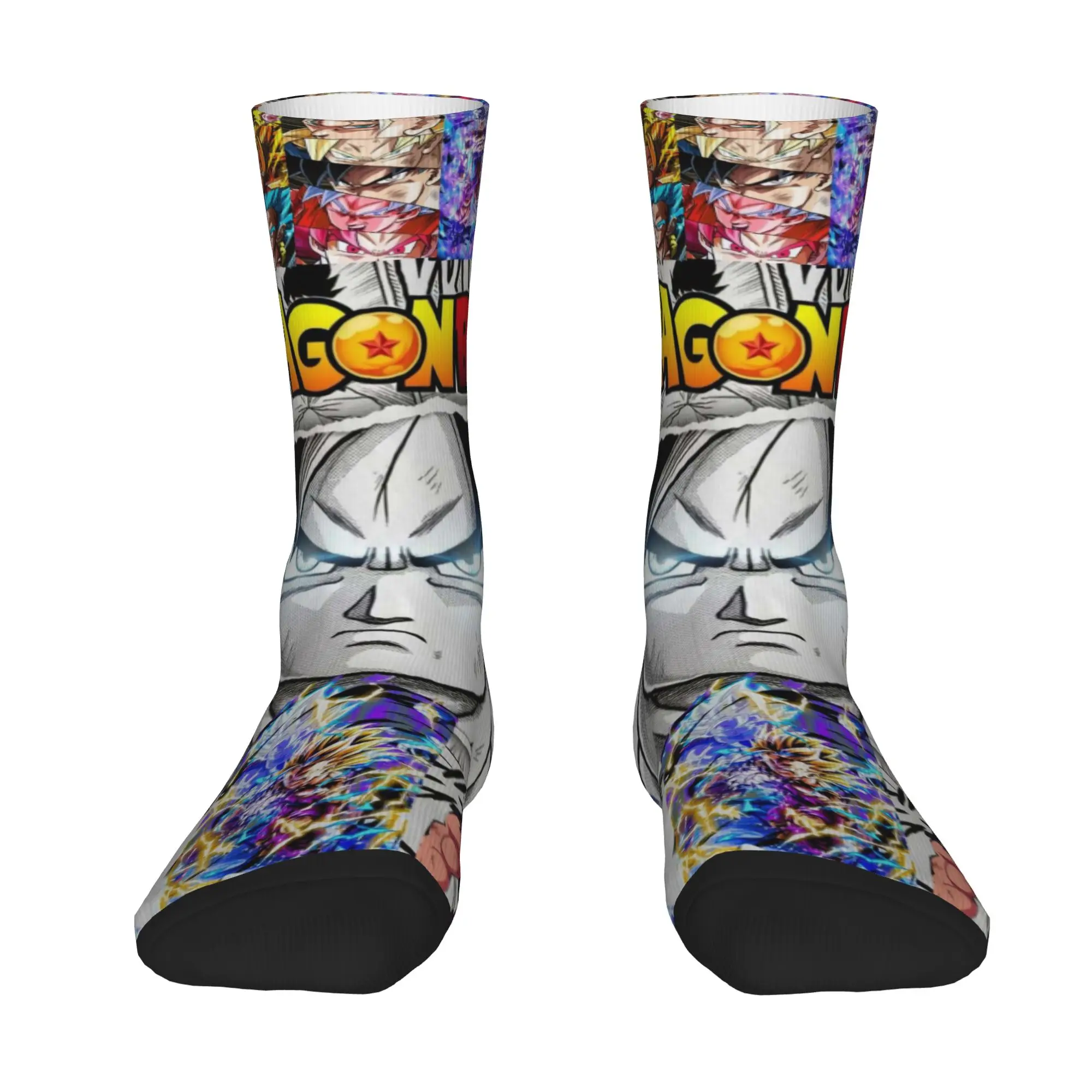 1 Pair Funny Sock Dragon Ball Son Goku (10) Rock Quality Pattern Printed Men Socks Casual Men's Socks
