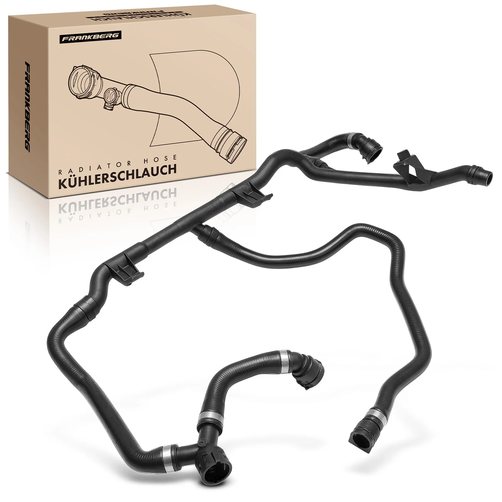 Frankberg 1x Radiatorslang Koelwaterslang voor BMW E81 3 Serie E90 3 Serie Touring E91 2.0L 17127548227