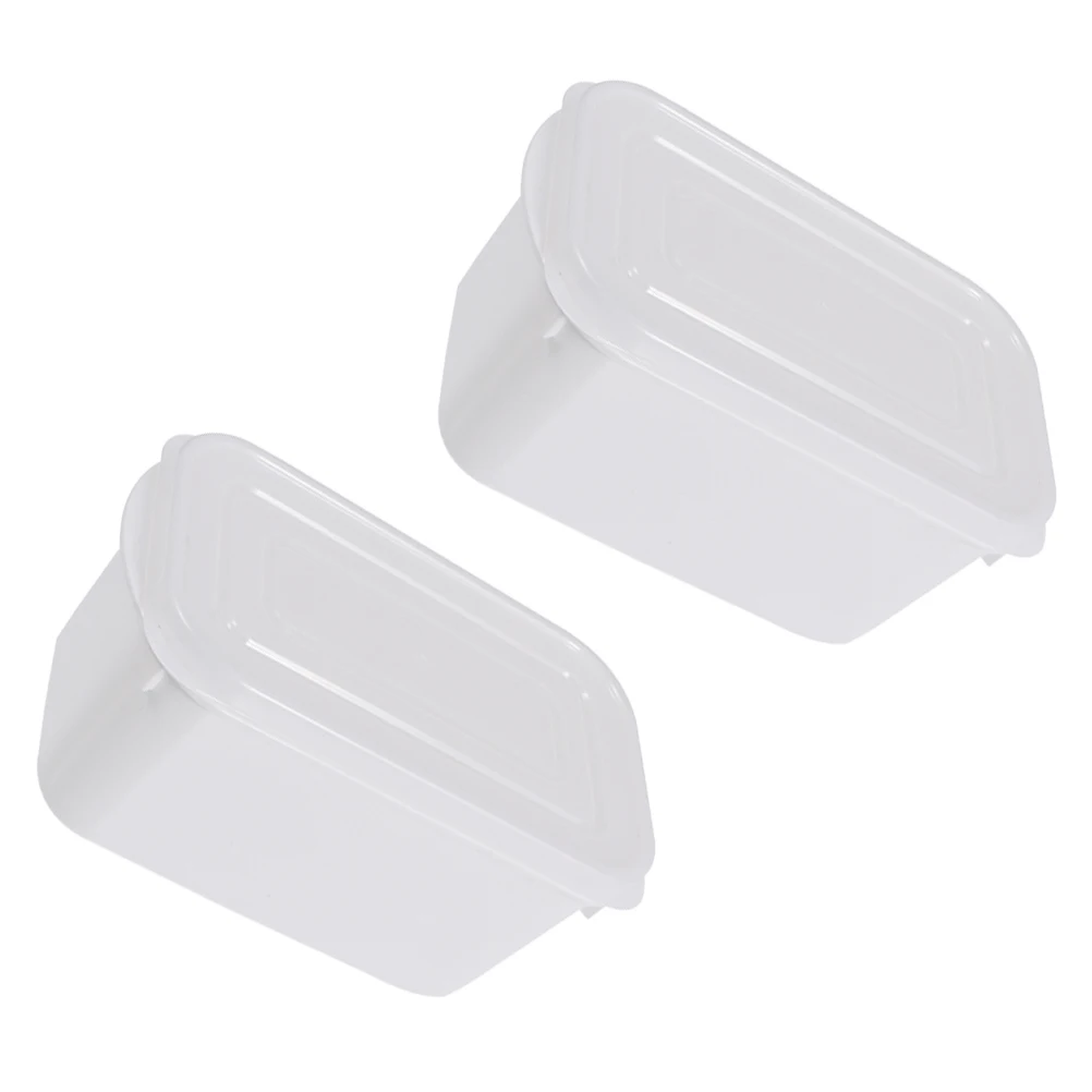 

2Pcs 800ml Microwave Food Containers Storage Containers PP PE Material Microwave Fridge Boxes Refrigerator Fresh ganizer
