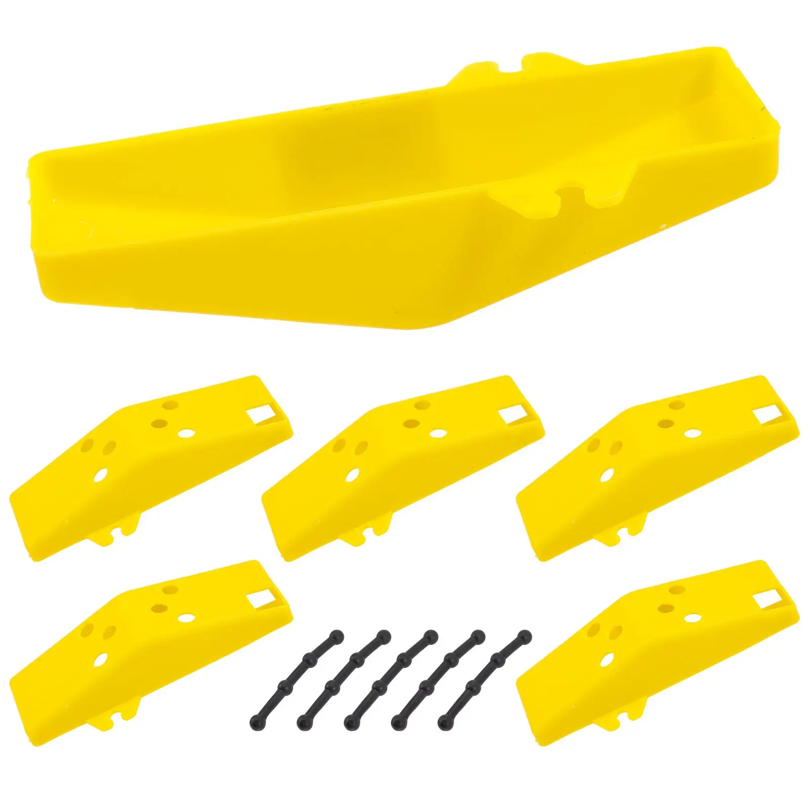 

5 Sets Ice Blade Protector Durable Reusable Safe Plastic Guard Strap Fishing Accessory Winter Drill Cover
