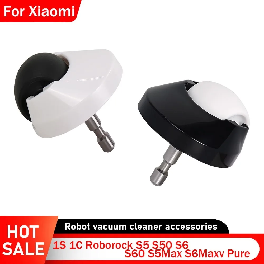 6pc Casters Front Wheels For Xiaomi 1S 1C For Roborock S5 S6 S50 S60 S5 Max S6Maxv Pure Robot Vacuum Cleaner Caster Wheels Parts