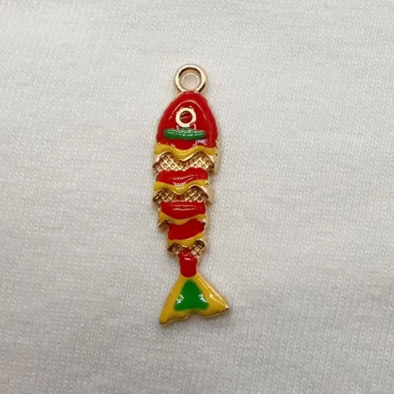 10pcs Pendant New Hot Selling Koi Fish Necklace Pendant Retro Enamel National Style High Grade Non fading Jewelry Accessories image 3