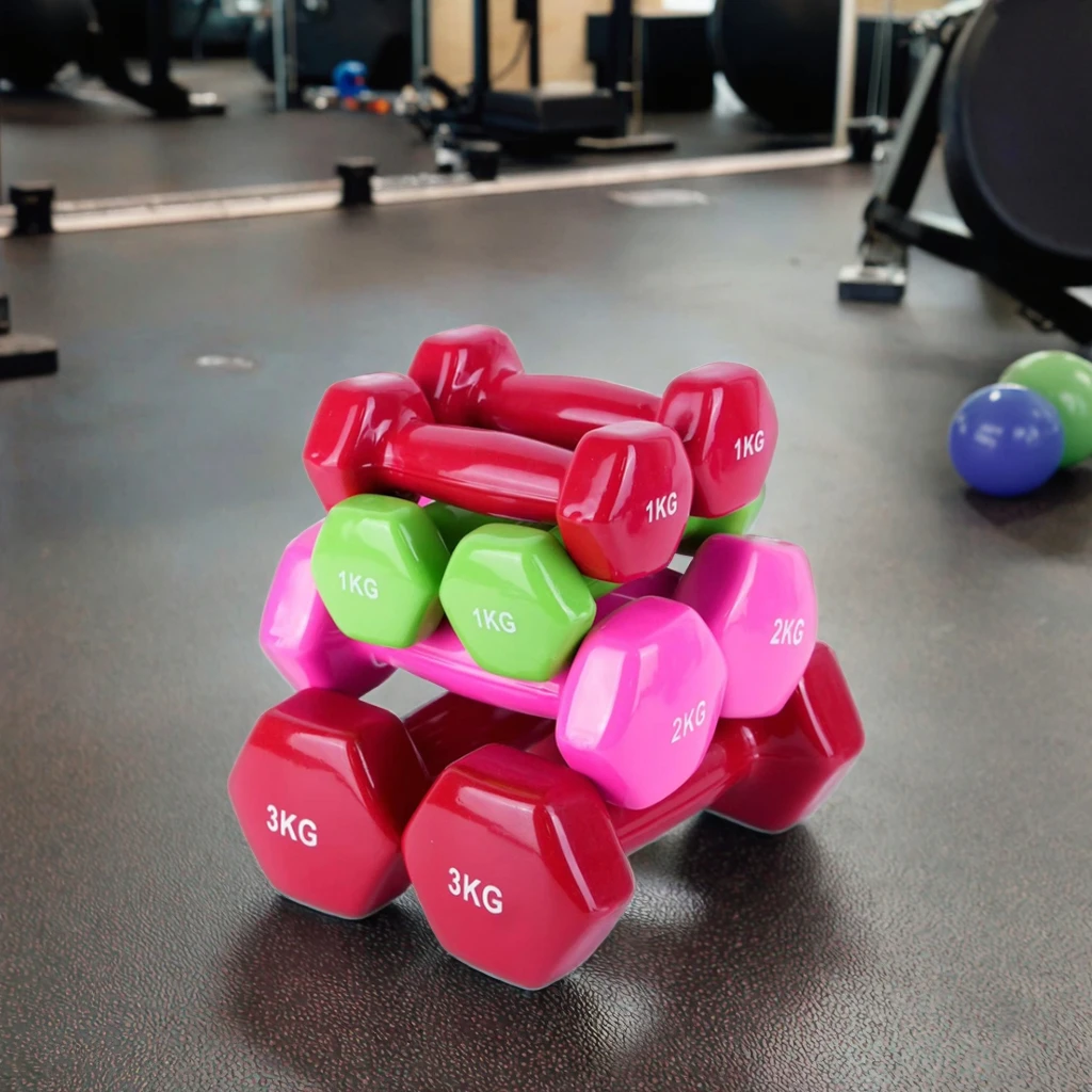 Women's Hexagonal Dumbbells, M - Sports Equipment At Home 评论和价格