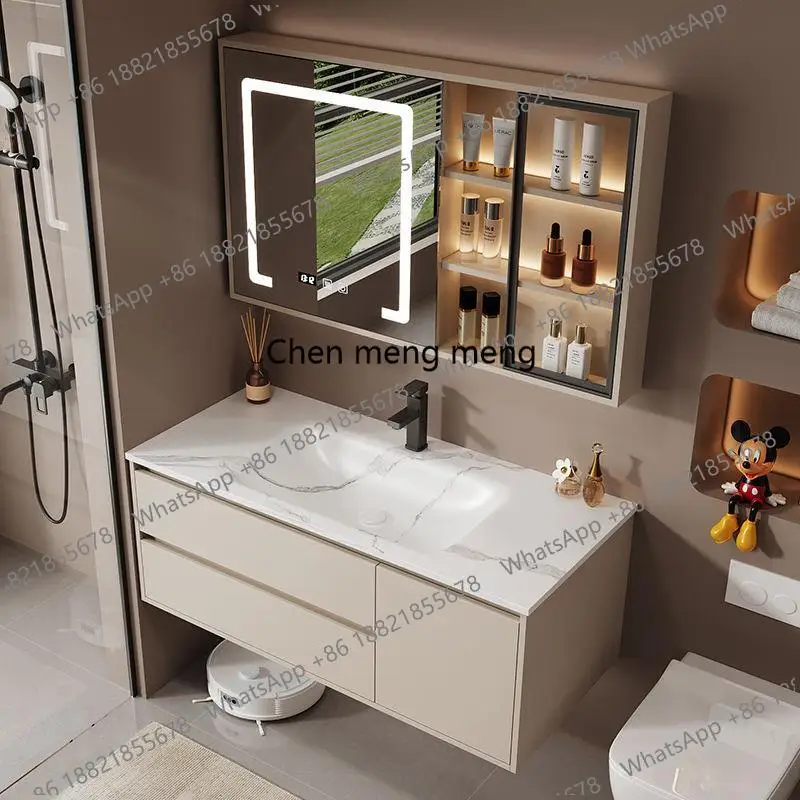 Small Toilet Bathroom Cabinet Sink Partitions Disinfecting Space Saver Aesthetic Cupboard Minimalist Colchones Trendy Furniture