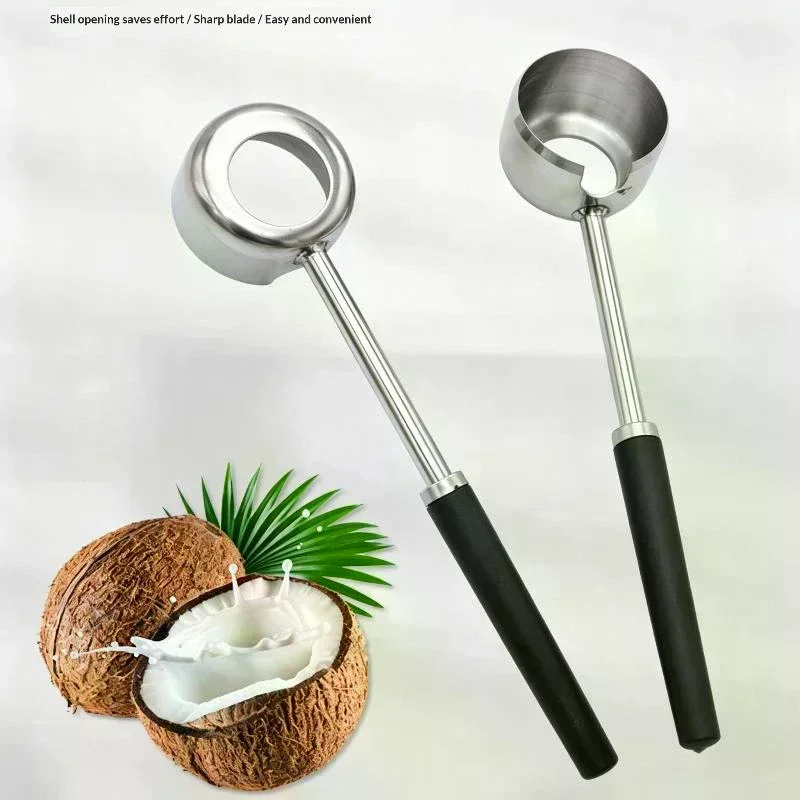 Coconut Opener Tool Stainless Steel Coconut Opener Hole Maker Puncher Coconut Meat Opener For Home Kitchen Bar Durable