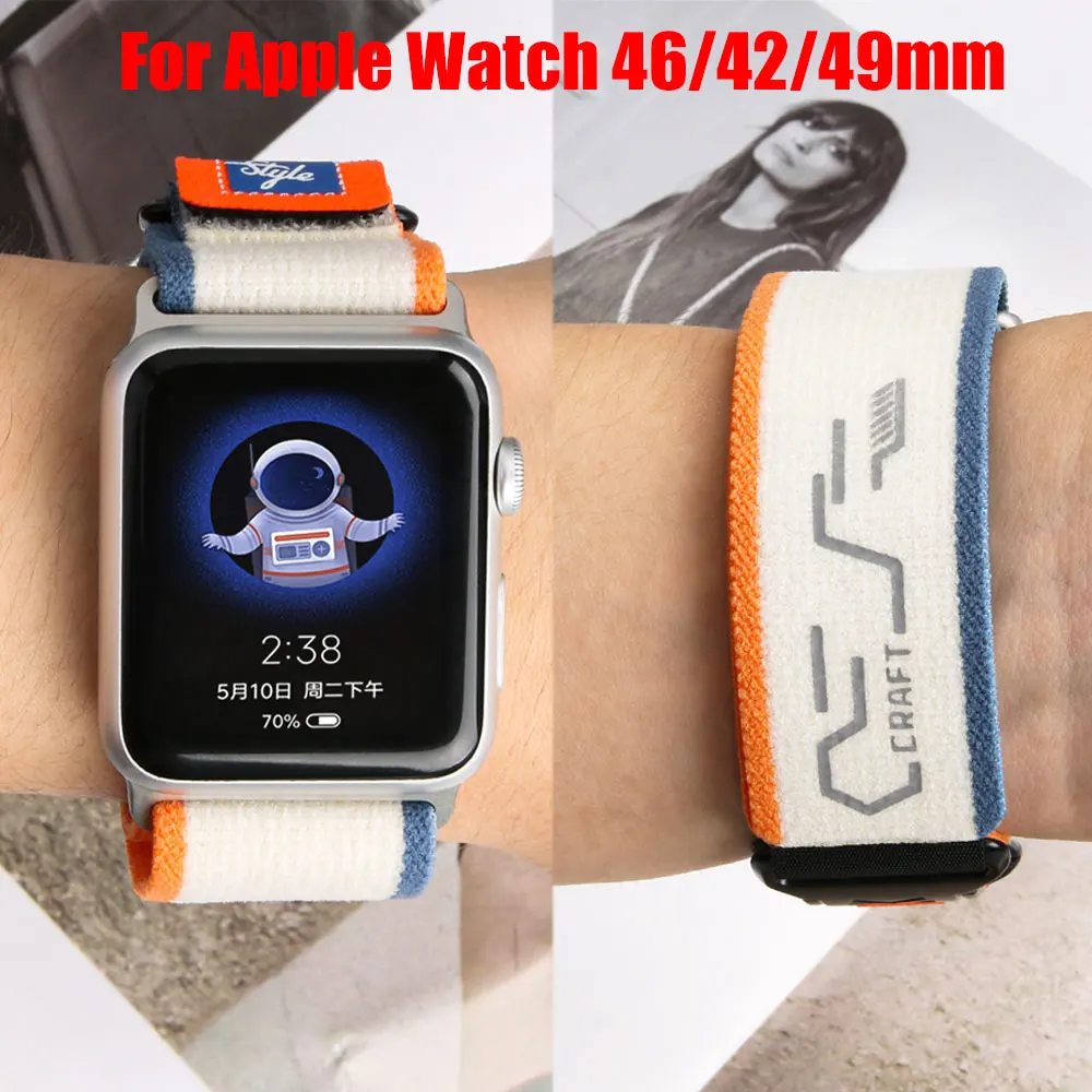

Для Apple Watch Band 46 мм 42 мм Ultra 49 мм Магнитный браслет Для Iwatch 10 11 9 8 7 40/38/41 мм 44/45 мм Ремешок Нейлоновый Sport Correa