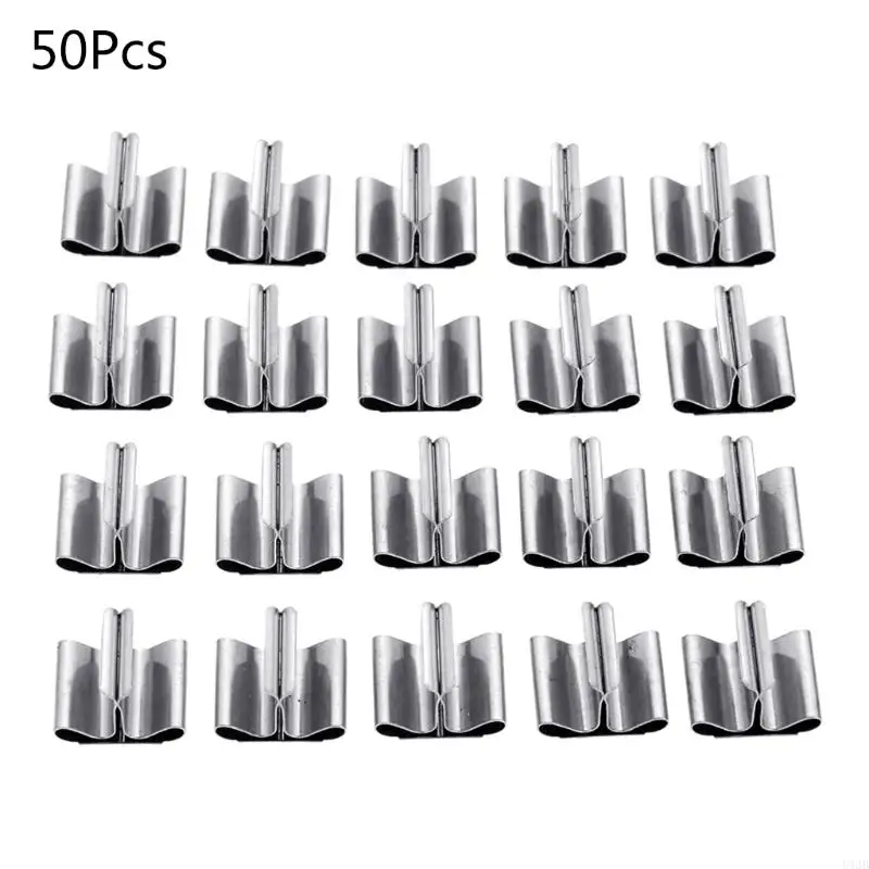 U1JB Wicks Base Clip 50pcs Clean Burn Crackling Sound Wick Holder for Home Dining Table Decoration Supplies