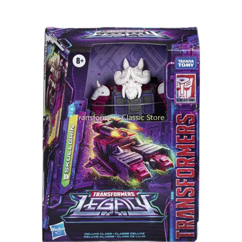 Takara Tomy-figuras de acción de Transformers, juguetes clásicos, Legacy Deluxe, clase 12CM, Skullgrin Cybertron, Autobots, coleccionables, en Stock