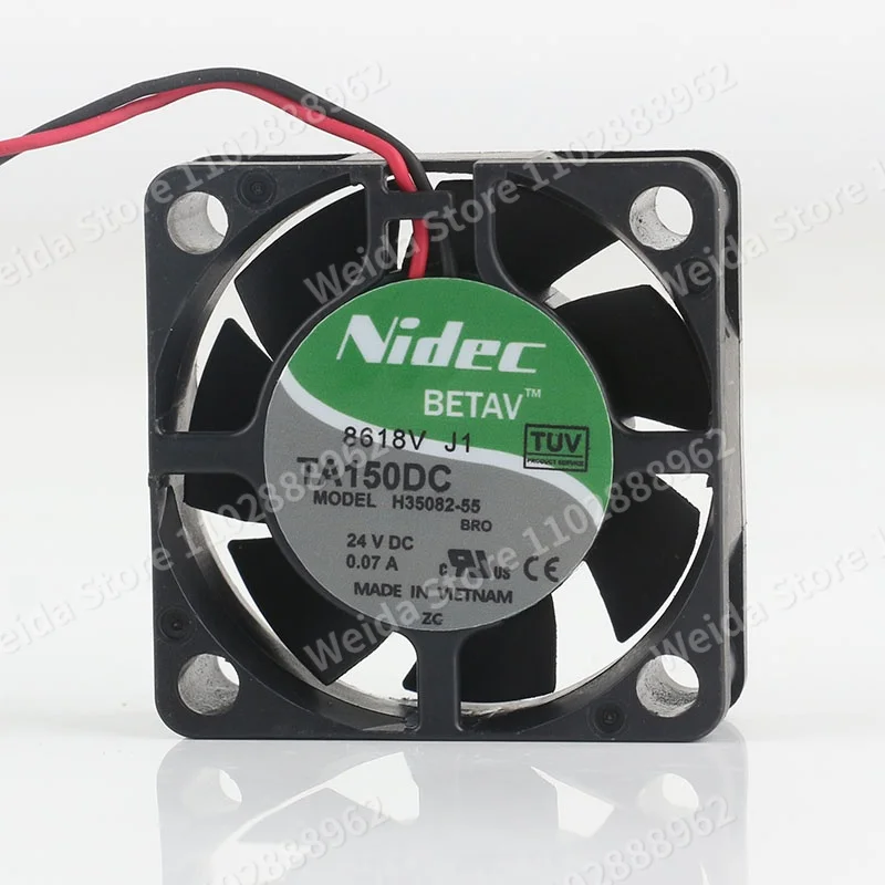 Original Nidec DC 24V 0.07A 4CM two-wire inverter Micro 40X40X15MM ultra-thin silent H35082-55 cooling fan