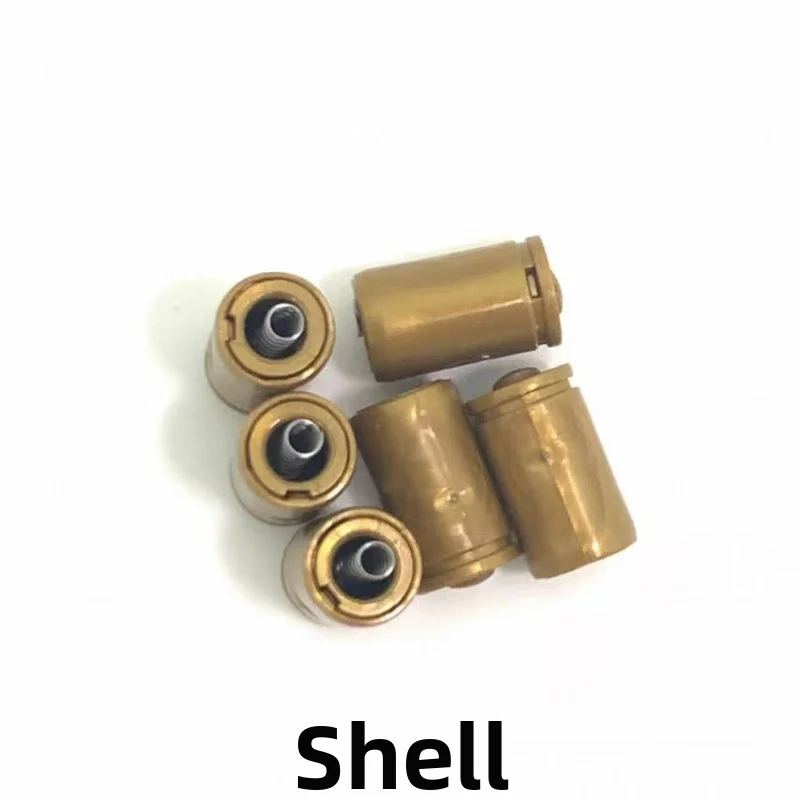 Plastic Hobby Toy Bullet Shell & Soft Foam Head Replacement Parts Reusable Play Model Ammo Accessories