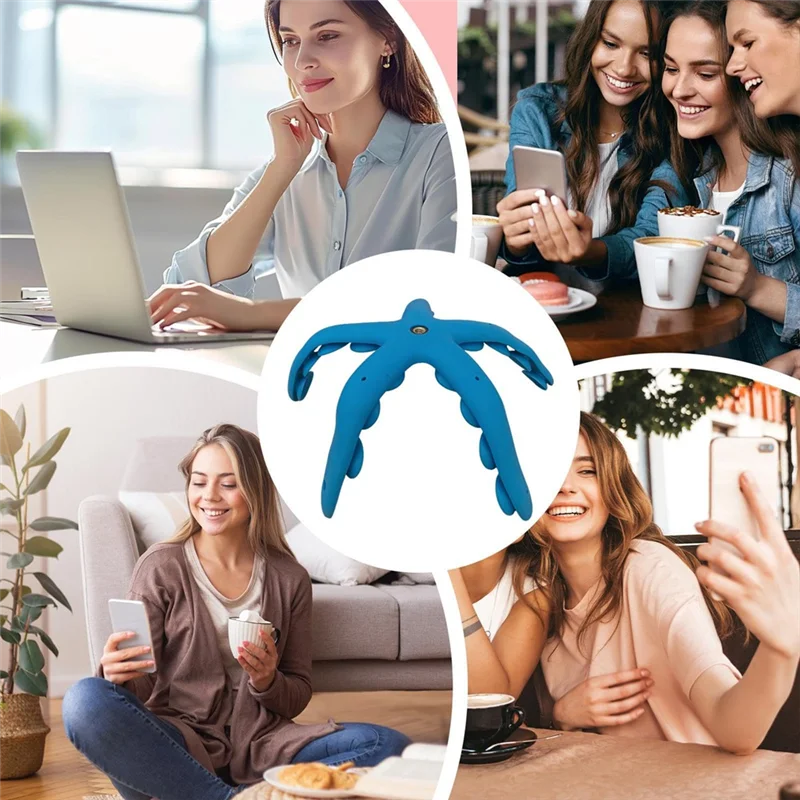 

New-Tentacle Phone Holder -Flexible 5 Tentacles Suction Camera Holder Action Camera Bendable Suction Cup Mount & Holder