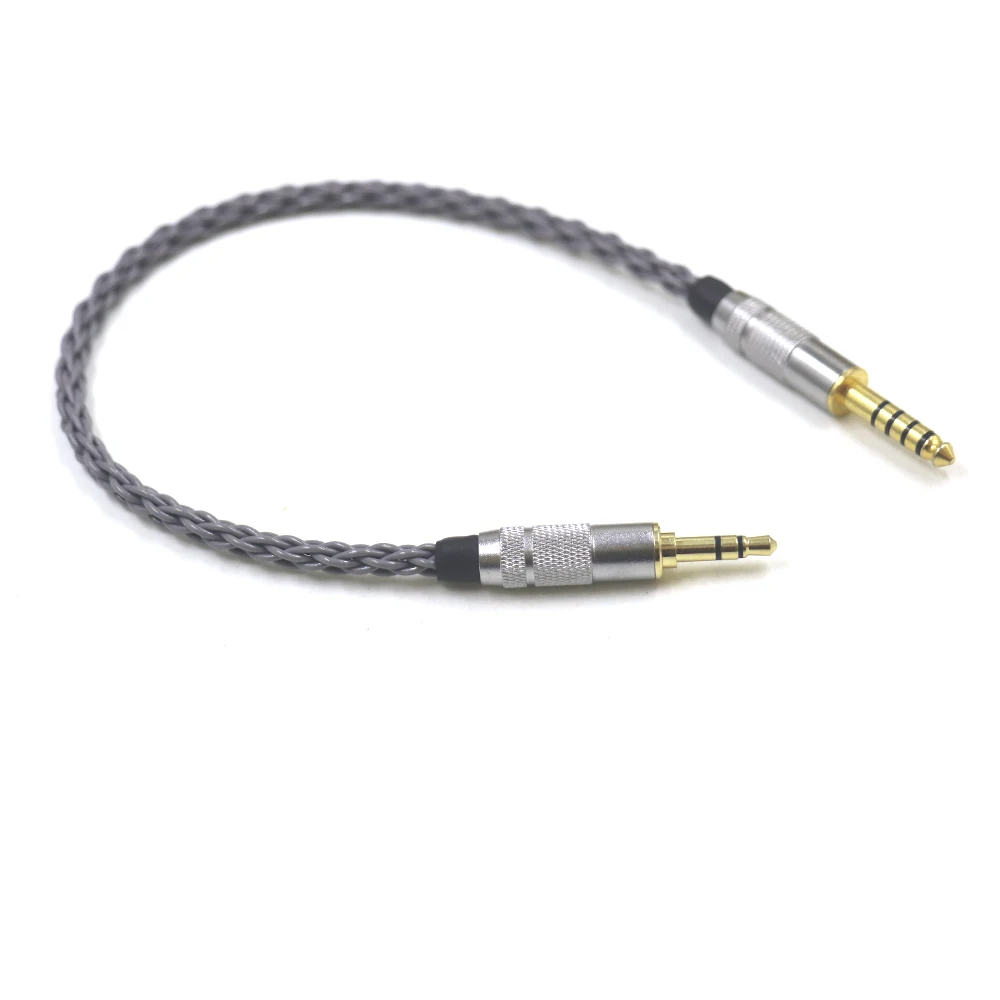 Hifi 4.4mm to 3.5mm Audio cable Silver plated 4.4mm Balance to 3.5 mm aux jack Balanced Audio Adapter Cable Male to Male