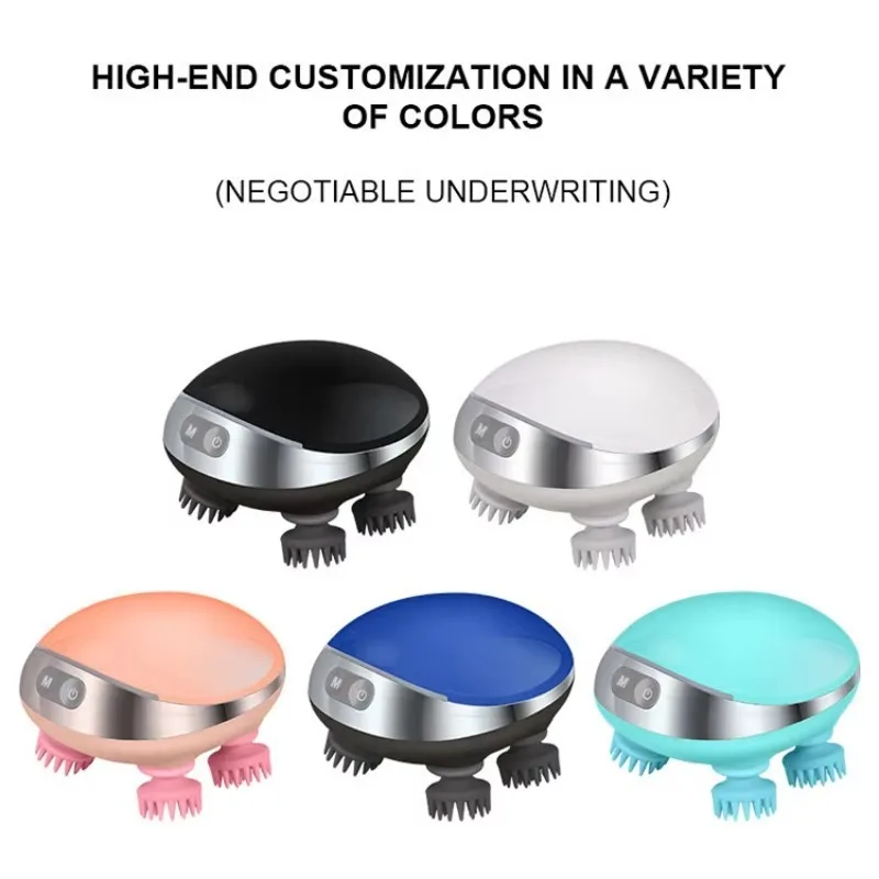 Waterproof Forward Reverse Rotation Head Spa Massage Hair Scalp Massager for Human and Cat Head Massager