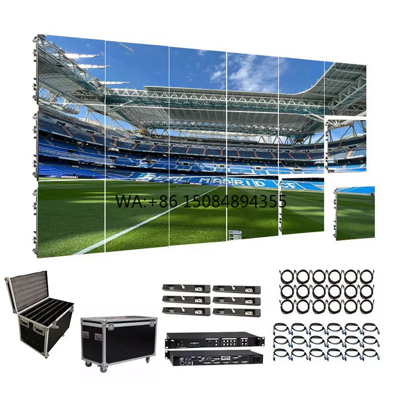

Easy to Install Indoor and Outdoor LED Video Walls Outdoor Advertising P3.91 Display Screen IP65 Rated Brightness 800-5500MCD