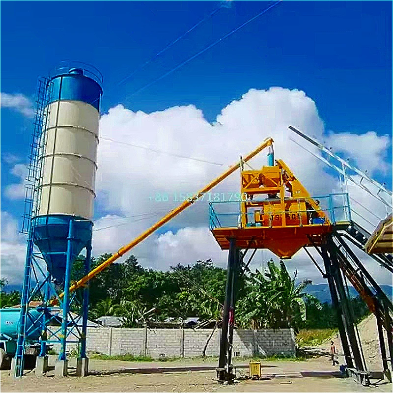 Mobile Concrete Pump Batching Plant Price Truck Mounted Concrete Batching Plant Station Building Construction Pumping Station