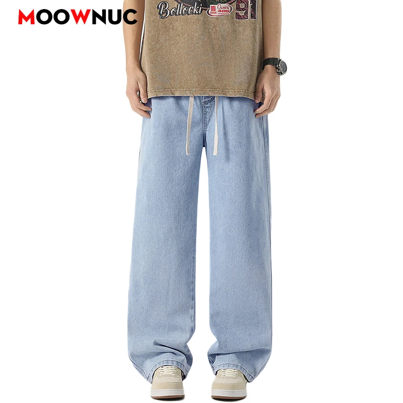 Heren lente streetwear slim fit stretch jeans comfortabele herfst casual denim broek gewassen klassieke herenmode broek 2025