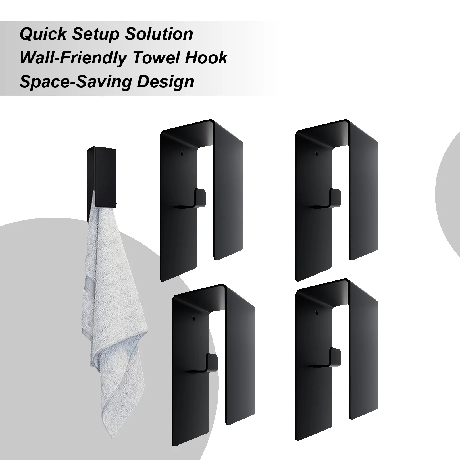 

Towel Hooks Stainless Steel No-Drill Robe Hanger Towel Hanger for Bathroom for Shower Door Kitchen Coat Robe Loofah Cloth Key Rv