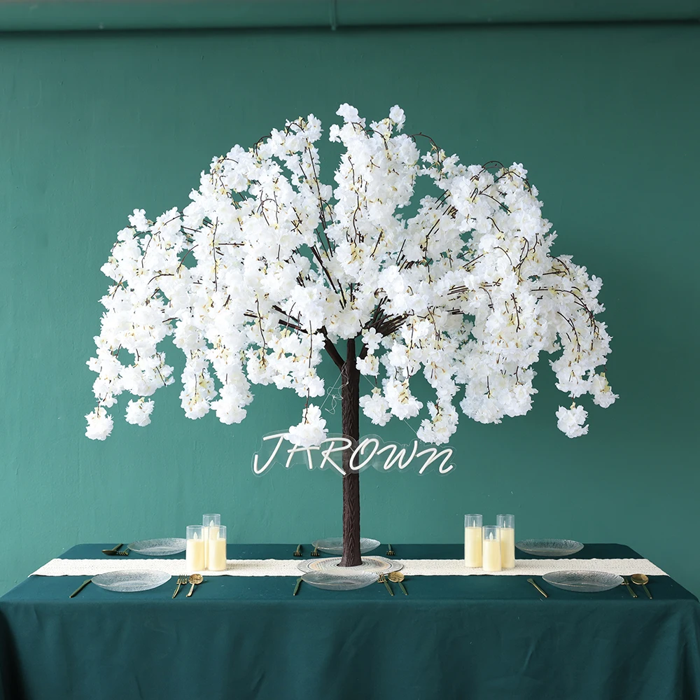 Wedding Party Centerpiece Table Decortion Artificial Cherry Blossom Tree Christmas Outdoor Garden Decor Sakura Height 4.2ft