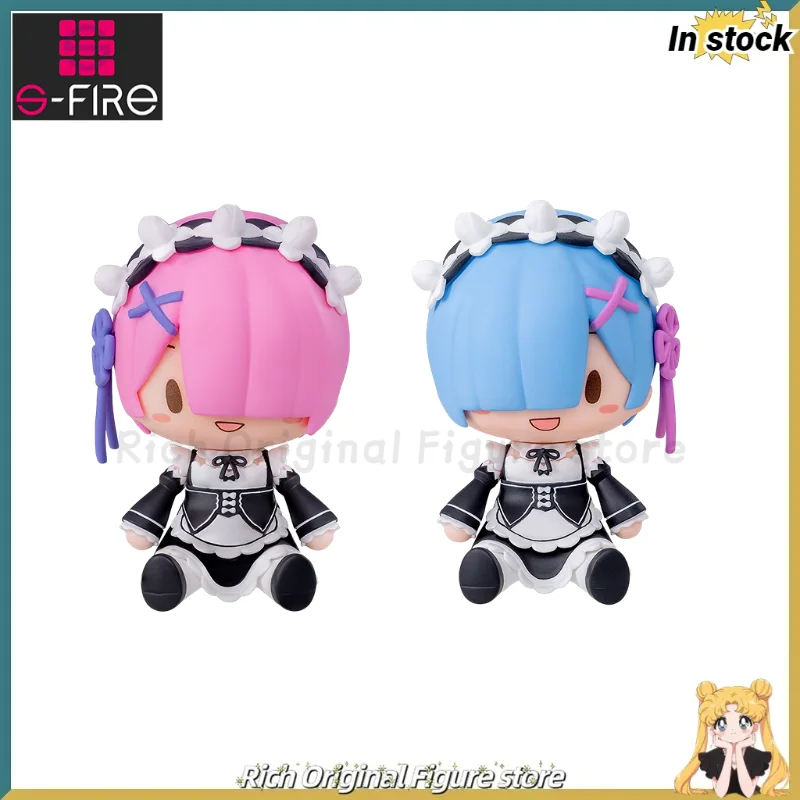 En Stock Original S-FIRE Re: Life A Different World From Zero REM/RAM muñeca tamaño Q crema Soda juguetes modelo colección de figuras