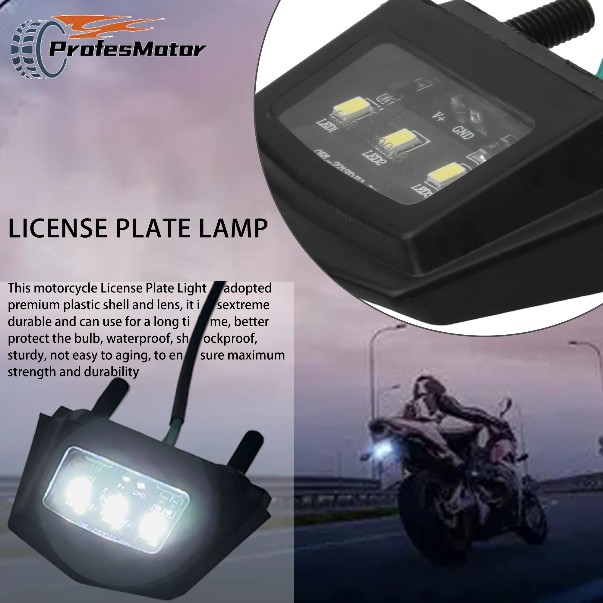 

Universal 12V Motorcycle LED Mini Plate Lighting for KTM EXC XC SX XCF EXCF XCW SXW 125 To 500 Rear Brake Light Modified Parts