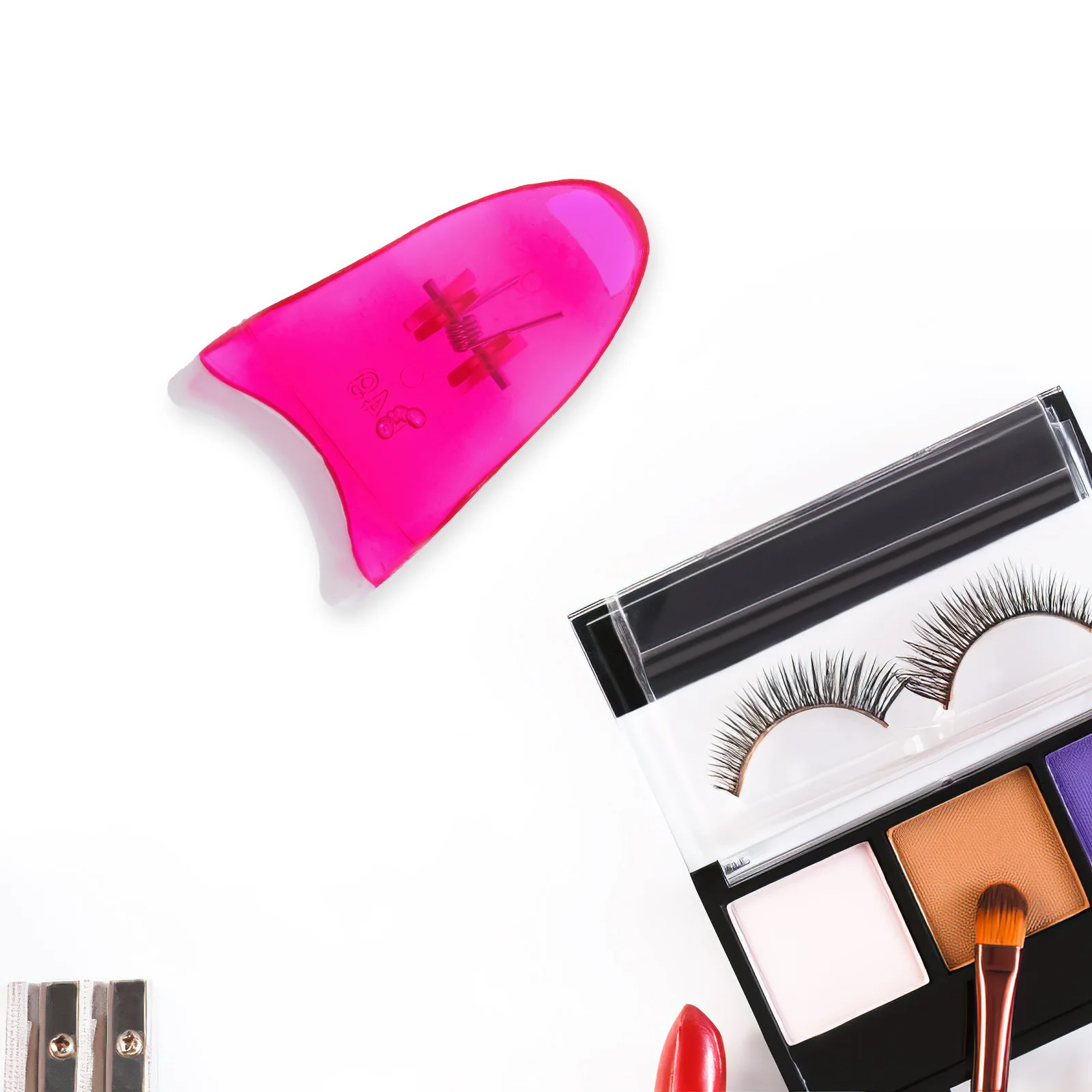 Herramienta aplicadora de pestañas postizas, asistente de pestañas pequeñas azules, herramienta de maquillaje de fácil precisión, perfecta para aplicar falsas