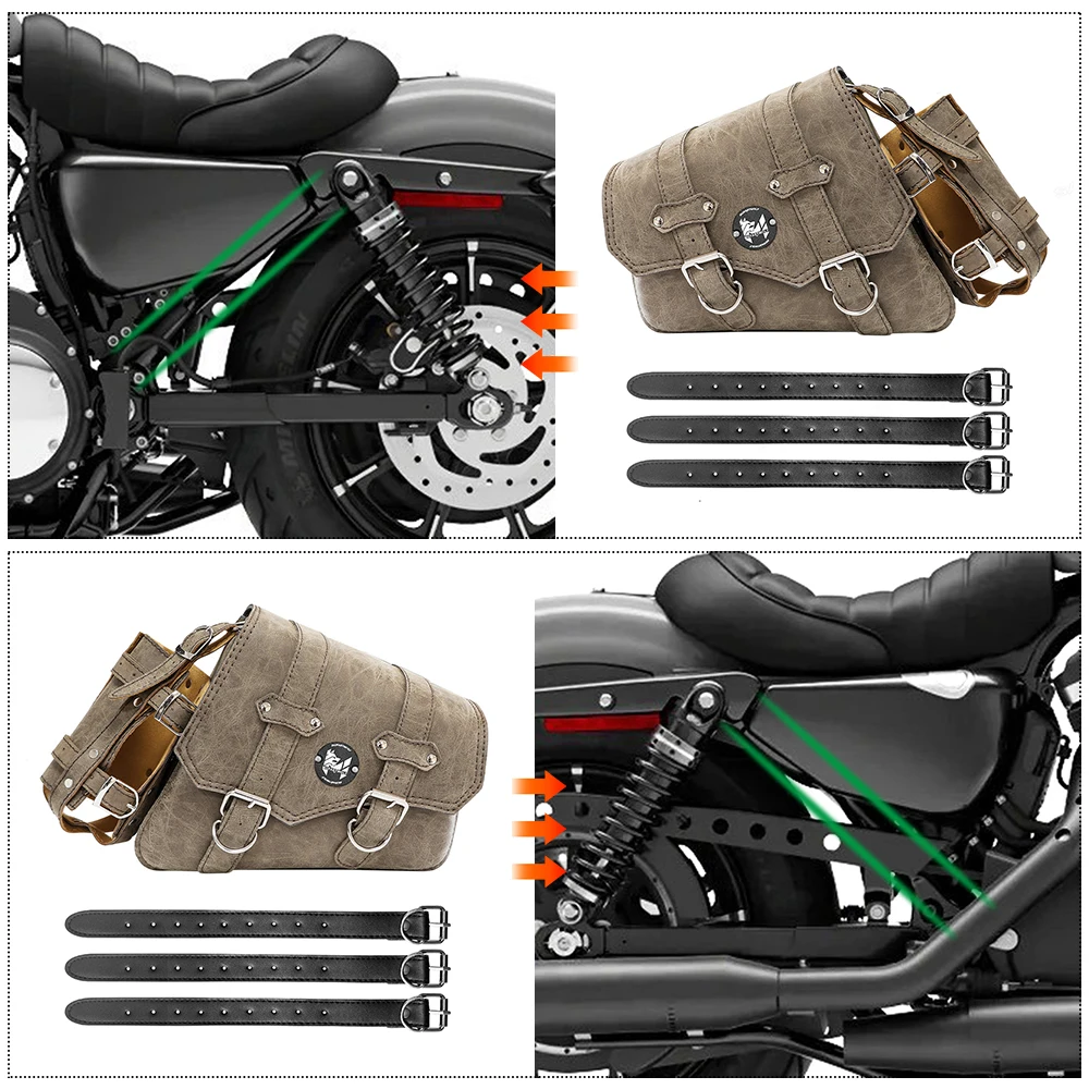 Motorcycle and electric vehicle modification hanging bag side bag tool kit Harley Prince XL883 1200 waterproof