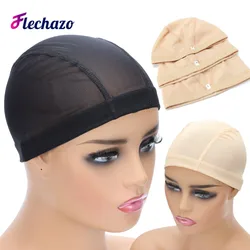 Bonnet de perruque de style breton en maille, bonnet de tissage en maille, filet à cheveux, nylon élastique, bonnet de perruque respirant pour perruques exécutives, 1PC, lot