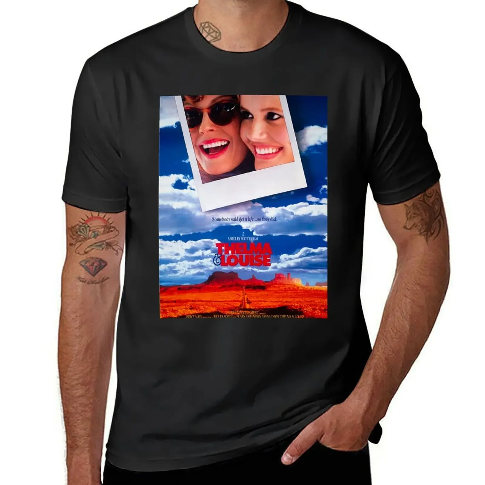 Thelma & Louise Movie Poster T-Shirt street wear oversizeds designer shirts mens t shirts pack