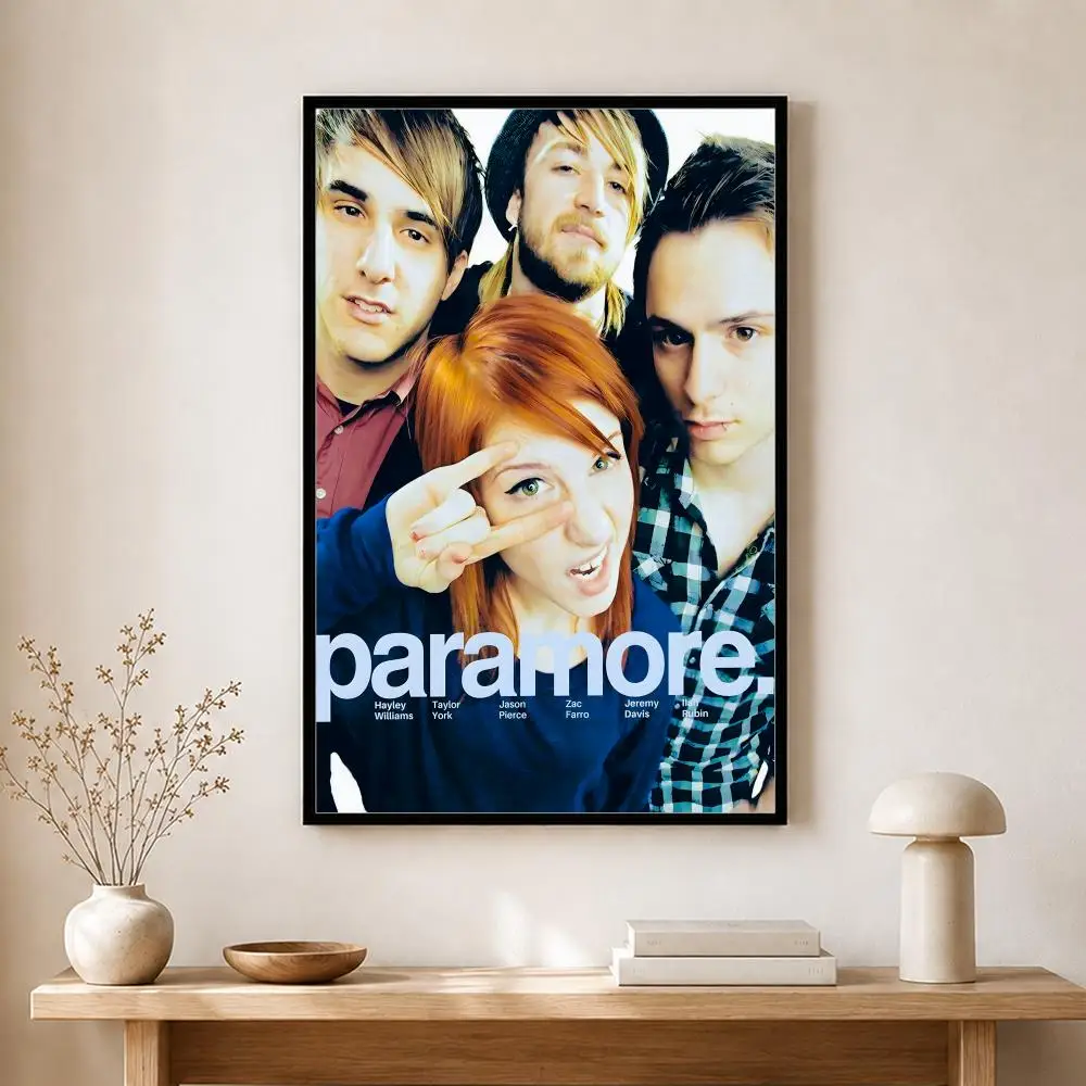 Band Paramore Poster, selbstklebender, wasserfester Kunstdruck, Aufkleber für Café, Bar, Zimmer, Wanddekoration – Detail 5