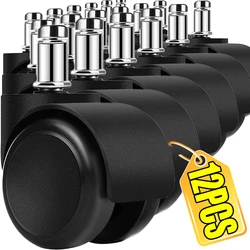 Universal Chair Wheel Casters 360° Rotating Heavy Duty Furniture Wheels Caster Rubber Rollers Home Office Hardware Accessories