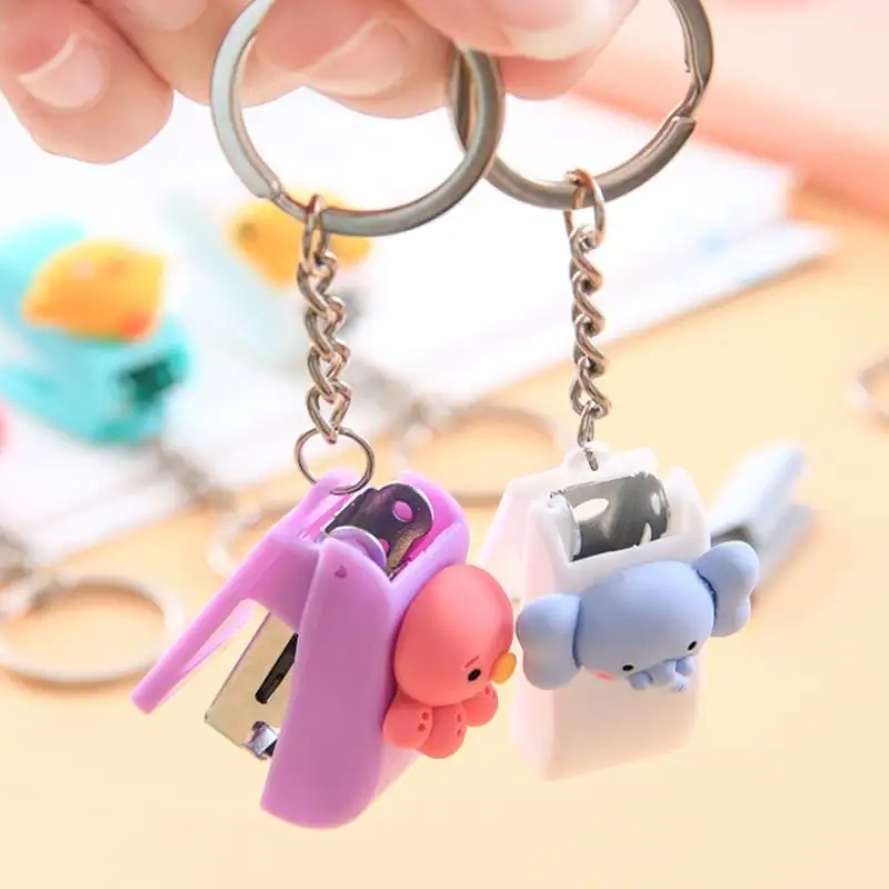 【HM】Stationery Binder Tools File Organizer Document Binding Hoops Stapler Paper Clips Mini Stapler Push Clip School Office Suppl