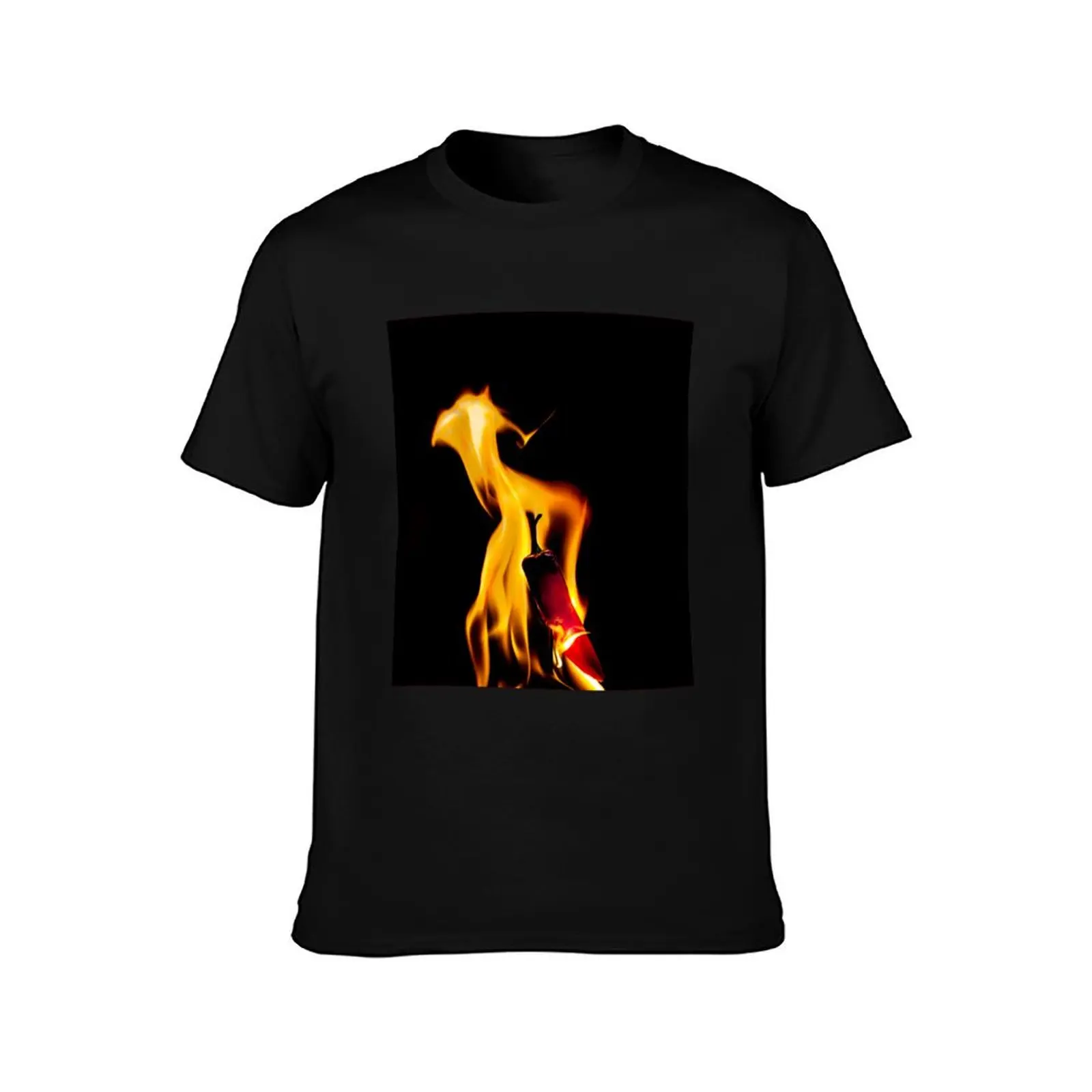Flaming hot Chilli T-Shirt Art Pattern Printed Casual Top T-Shirt