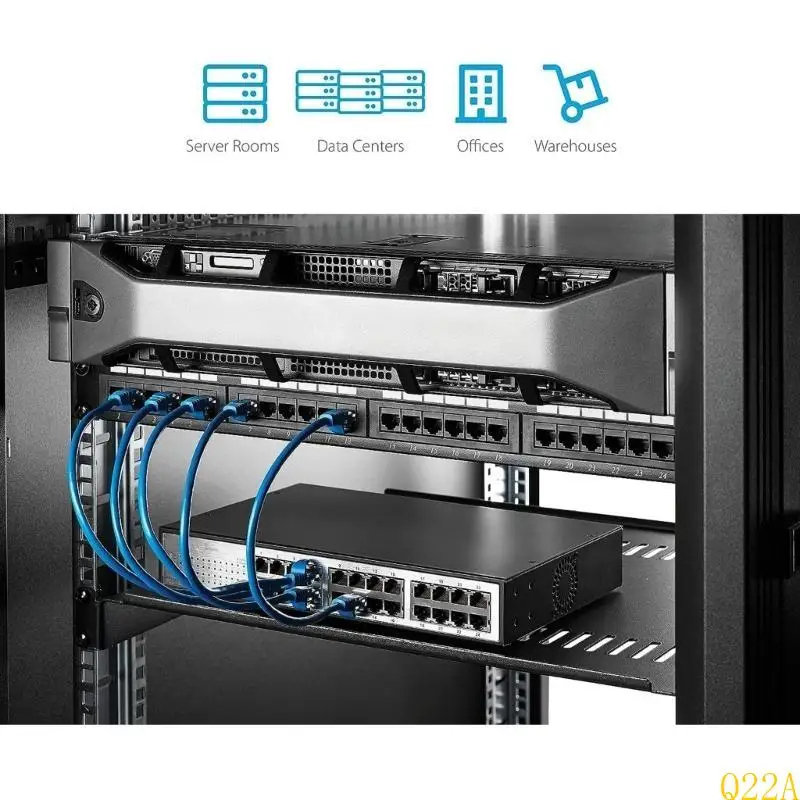 Q22A 1U Server Rack Universal Vented Tablett für 19 -Zoll -Rack & Kabinett