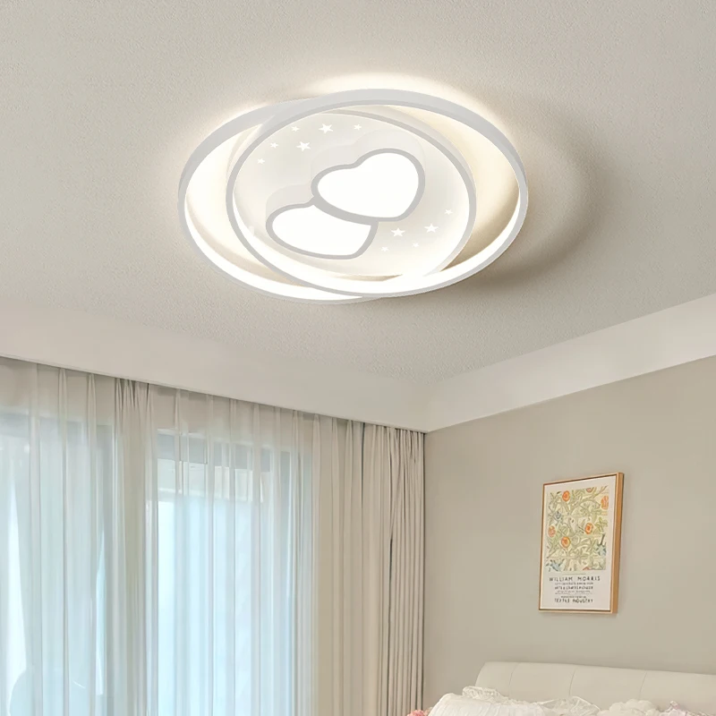 Lampada principale del soggiorno plafoniere a Led di lusso moderne atmosfera minimalista nordica camera da letto secondaria lampadario bianco