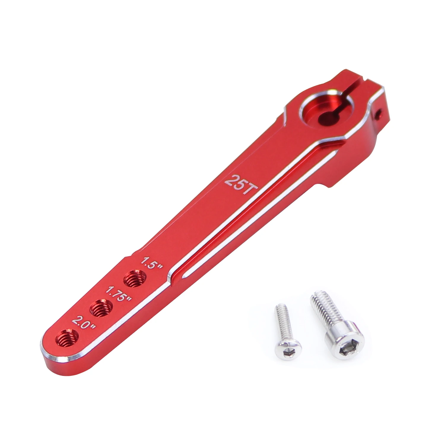 Aluminum 1.5\'\' 1.75\'\' 2.0 Inch 25T Extended Steering Servo Arm Horn M3 3 Hole For RC Car SCX10 RC Airplane Servo Swing Arm Parts