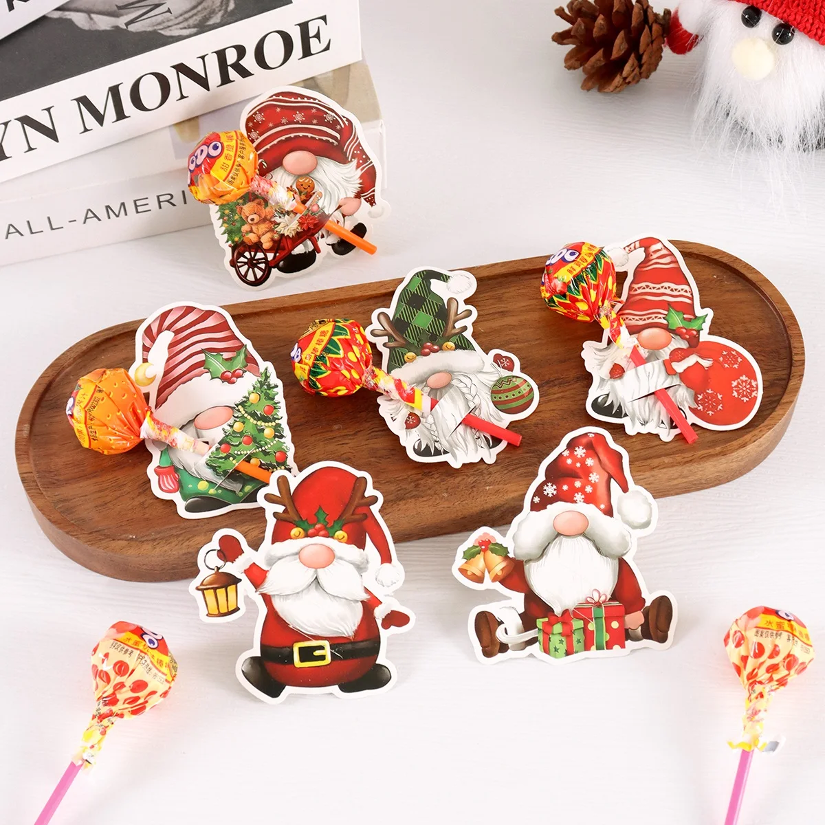 Weihnachtsbaum-Lutscher-Karten, Papier-Süßigkeiten-Halter, Kartenhalter, Weihnachtsdekoration für Zuhause, 2025, Navidad Noel-Orment, DIY-Geschenke