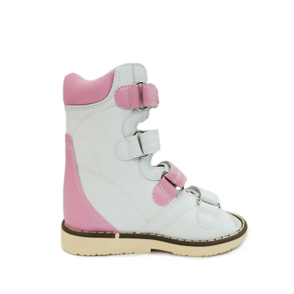 Ortoluckland Children Sandals Girls Kids Orthopedic Leather Shoe Nice New Fancy Corrective Flatfoot Clubfoot Booties For Toddler