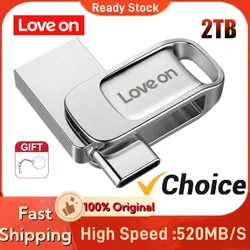 Pendrive Memory Stick 1TB USB 3.0 High Speed USB Flash Drive 2TB Hard Drive Metal Mini Key Usb Pen Drive For PC Car Musie Laptop