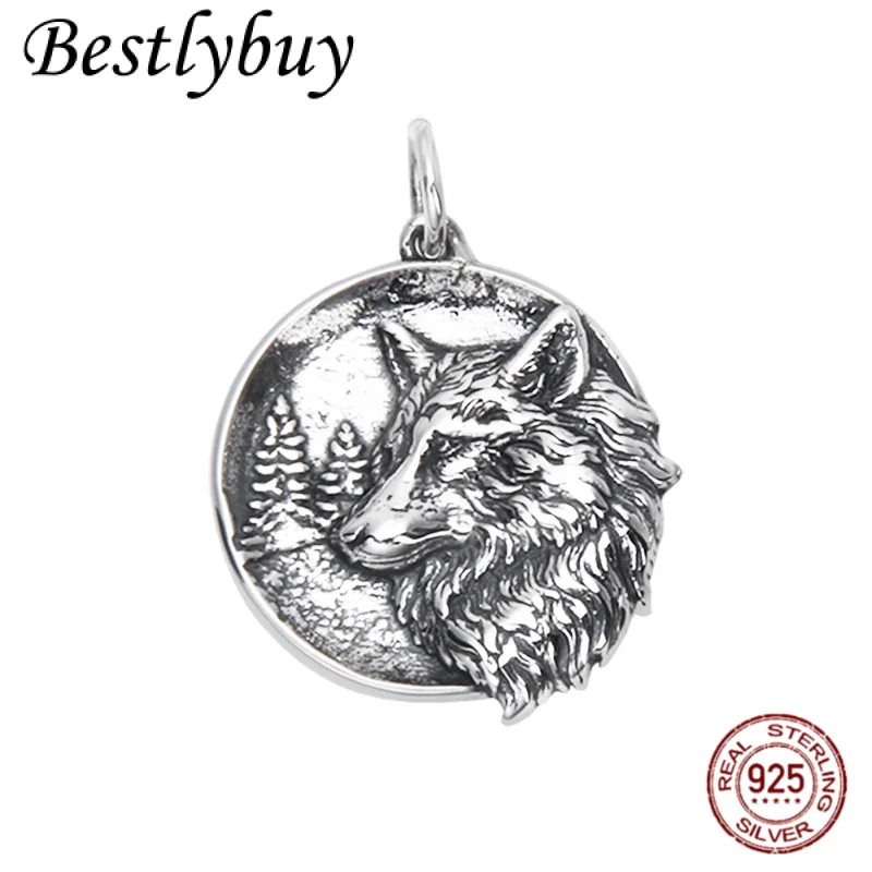 

Новый оригинальный 925 серебряный мужской кулон «Король Лев» 3D рельефный панк-рок уличные модные ювелирные изделия