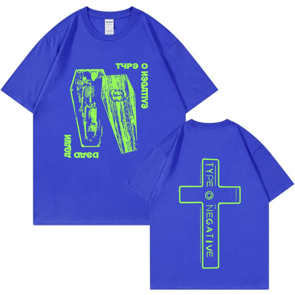 Type O Negative Dead AgainT Shirt Men Women Gothic Rock Band Vintage Short Sleeve T-shirt 100% Cotton Casual T-shirts Streetwear - view 4