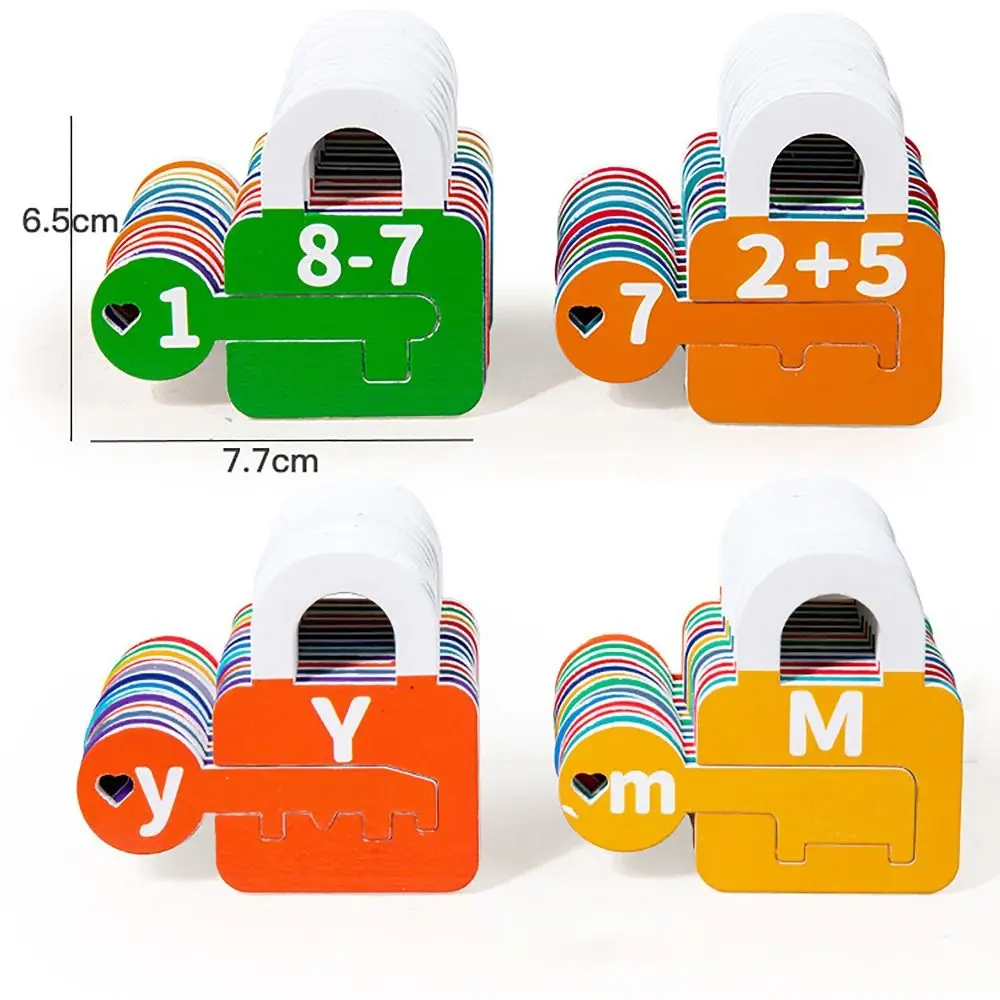 ABC Color Toddler Montessori Toys Educational Math Manipulatives Key Matching Game Alphabet Learning Lock Toys