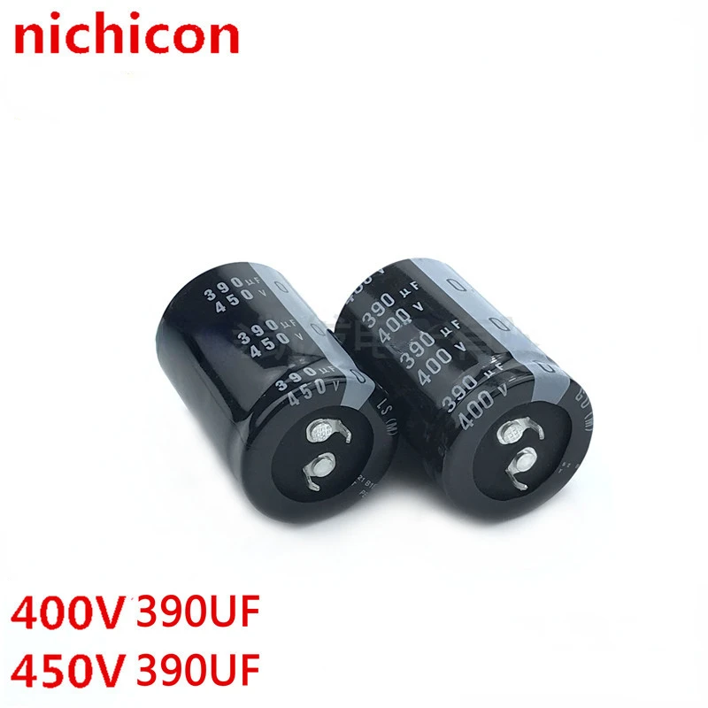 （1pcs）390uf 400V capacitance 450V390UF Nichicon 25X50 30X45/50 35X30/35/40/50mm