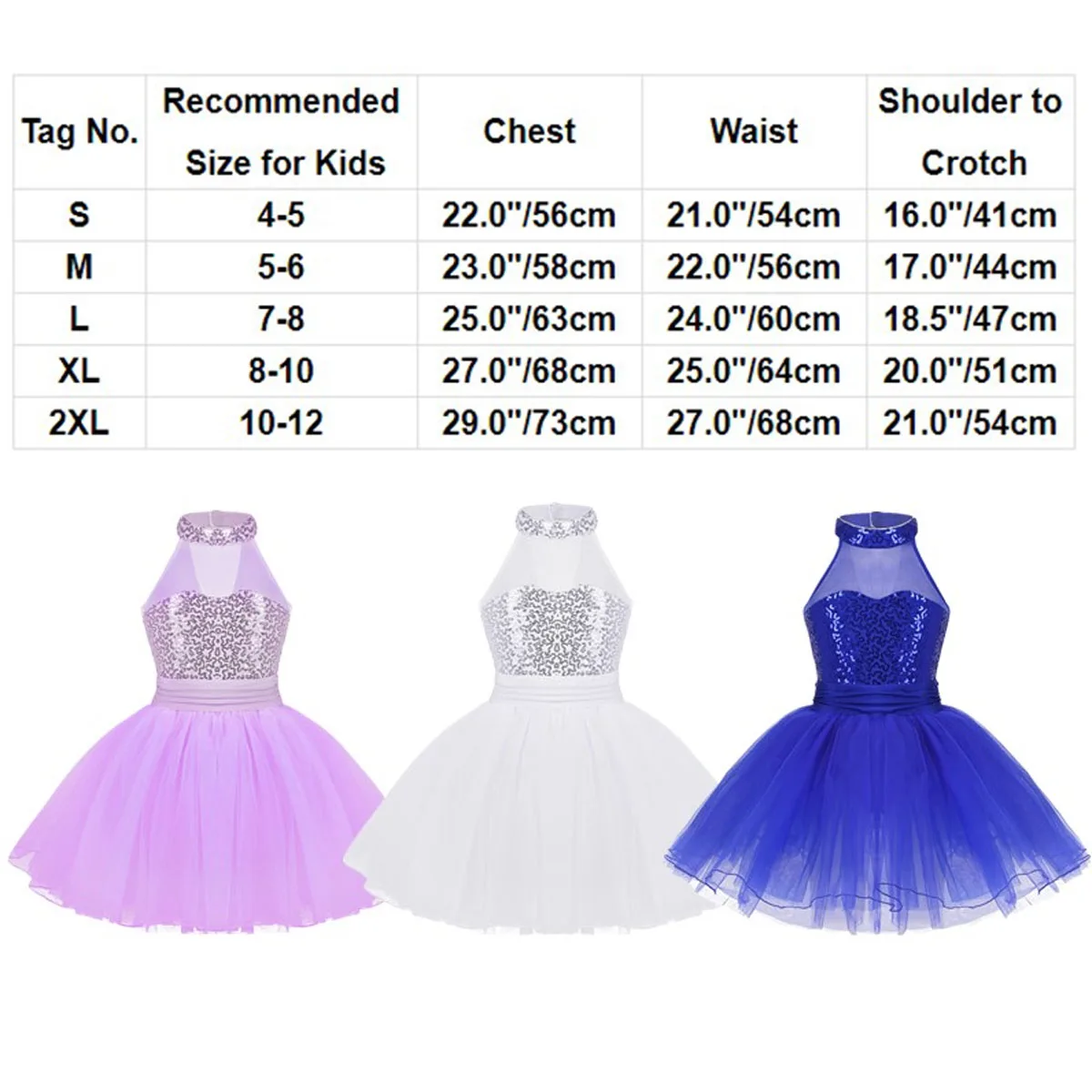 Mädchen Pailletten Ballett Tanz Kleid Halfter Mesh Splice Ballerina Tutu Gymnastic Trikot Dancewear Phantasie Party Cosplay Kleidung