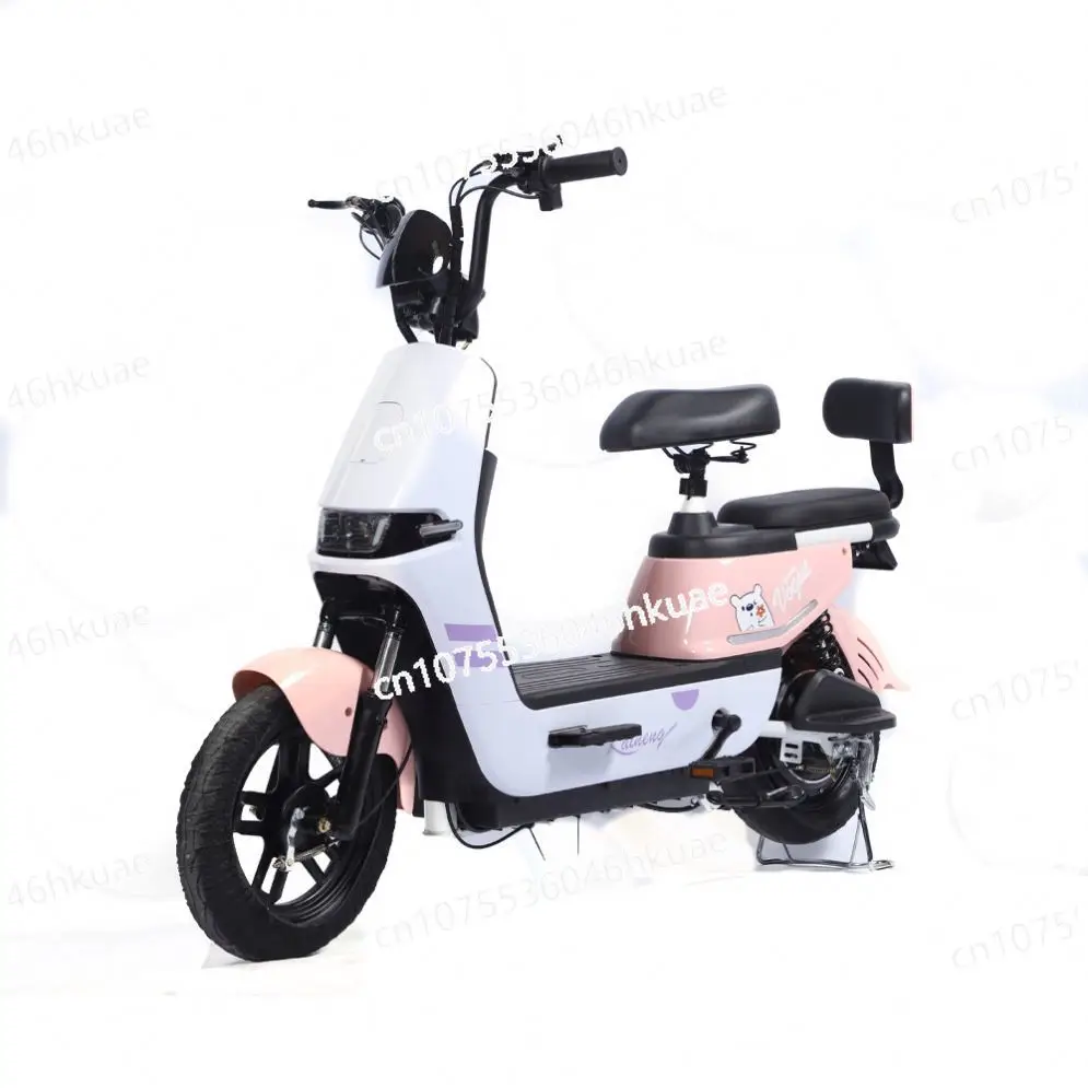

350W 48v Electric Bicycle Pedal 14 Inch Two Seat City with Basket