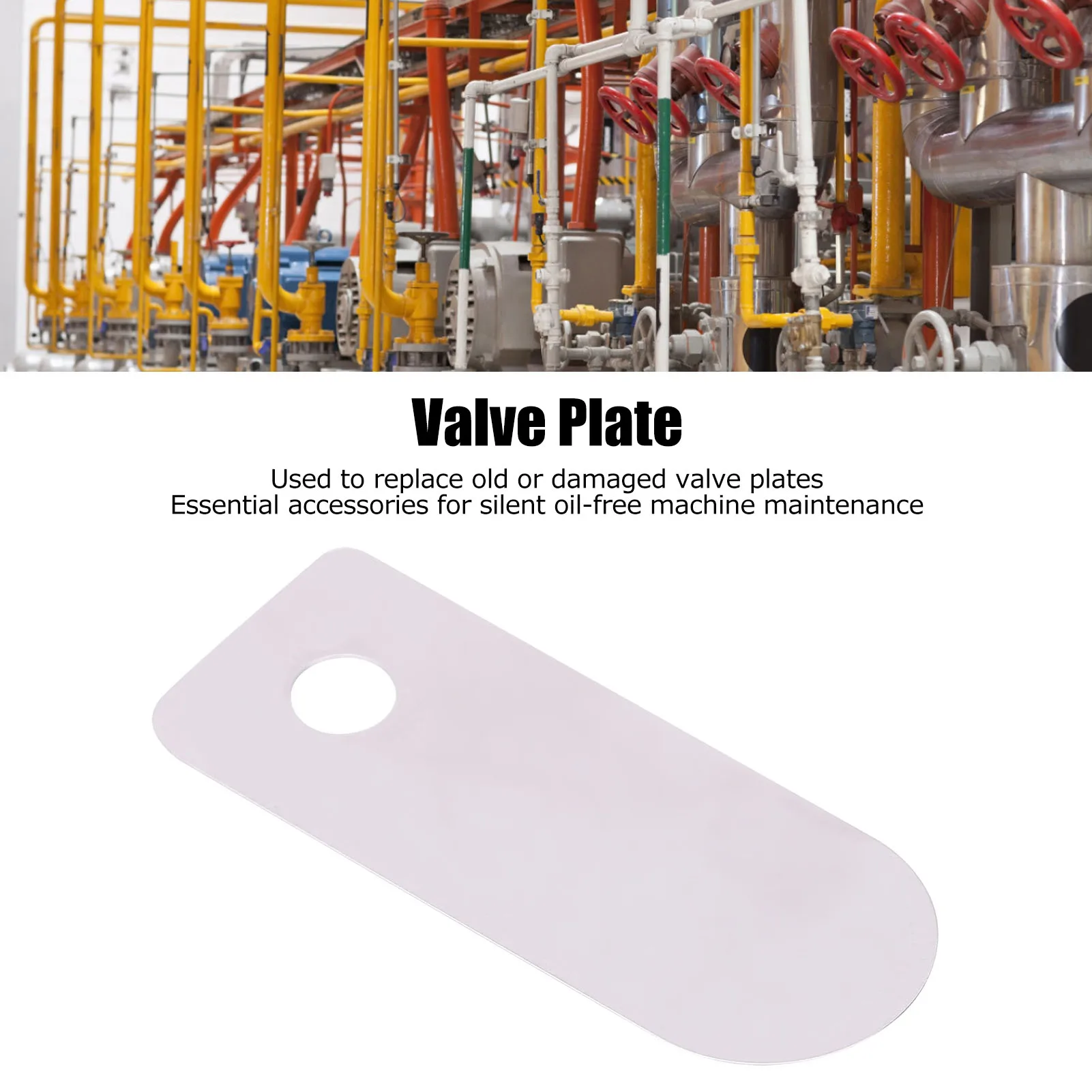 10Pcs Valve Plate Air Compressor Silent OilFree Machine Aluminum Accessories Replacement
