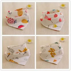 New Arrivals!!! 1Pcs Cotton Infant Kids Baby Unisex Feeding Saliva Towel Dribble Triangle Bandana Bibs Burp Cloths Baby Gifts